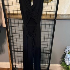 Chic Black Sleeveless sexy Jumpsuit cutout in front